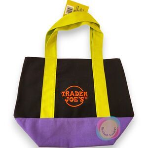 Trader Joe's Mini Canvas Tote Bag Halloween 2025 Multi-Color Limited Edition NWT